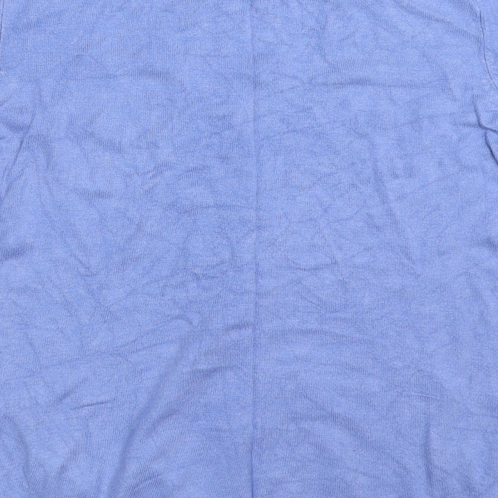 F&F Womens Blue Crew Neck  Viscose Pullover Jumper Size 16