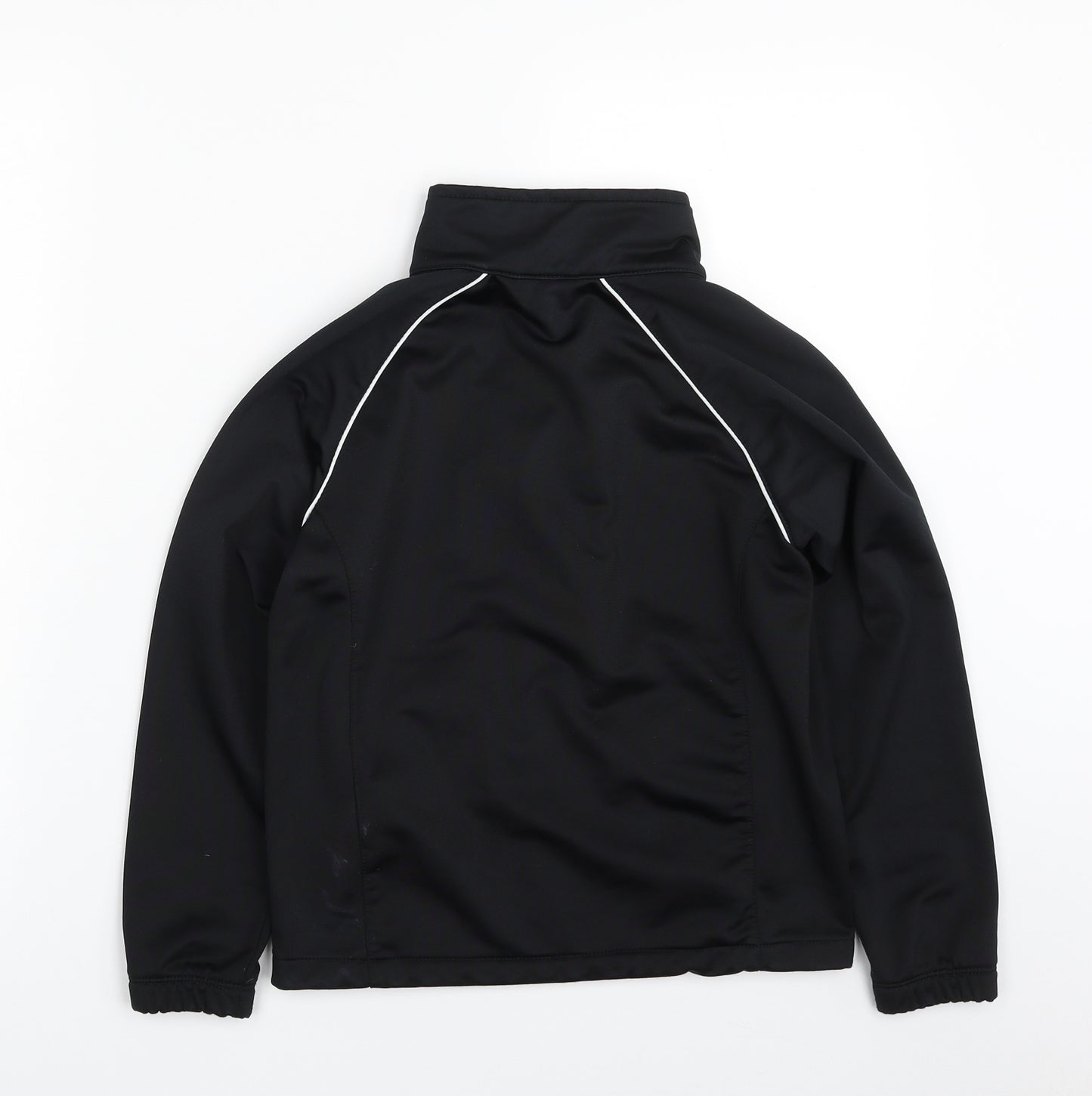 Nike Boys Black  100% Polyester Full Zip Sweatshirt Size 6-7 Years  Zip