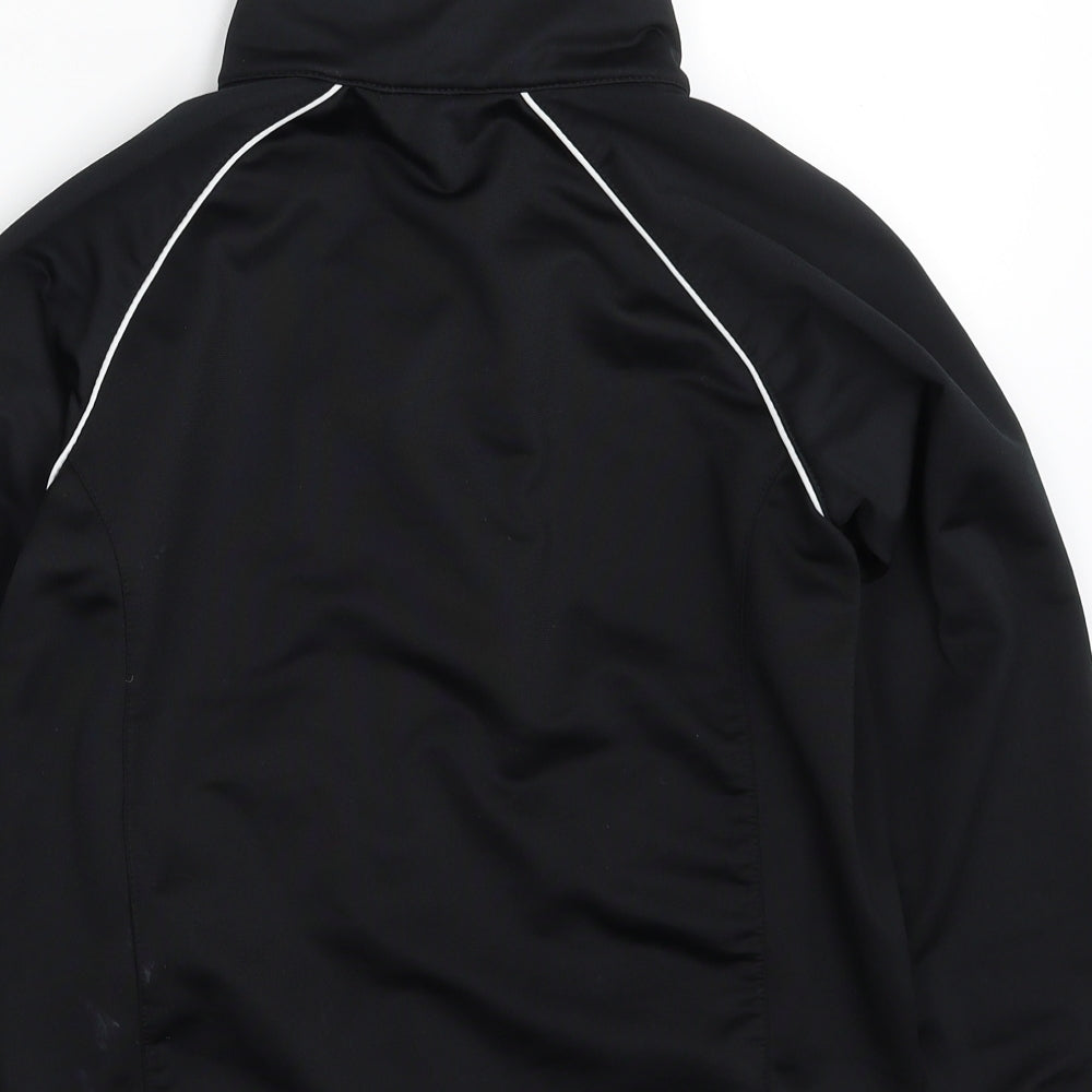 Nike Boys Black  100% Polyester Full Zip Sweatshirt Size 6-7 Years  Zip