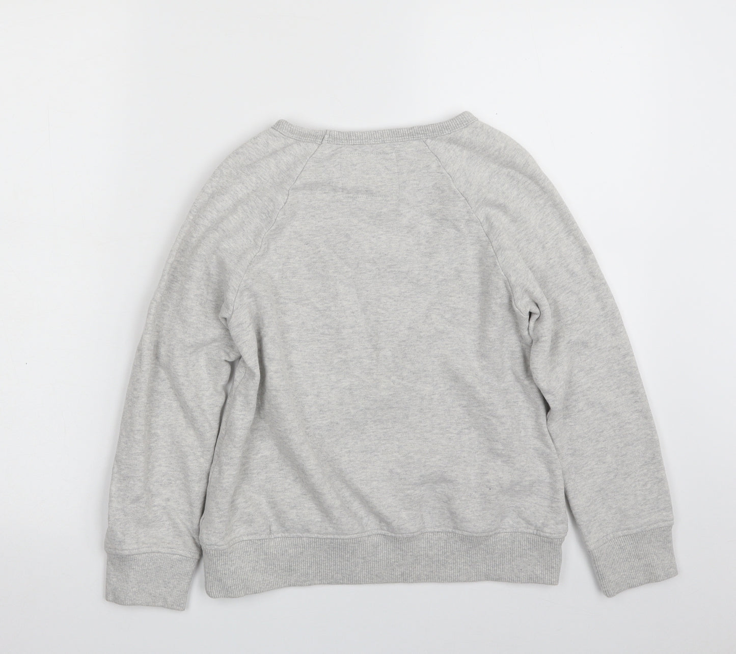 NEXT Girls Grey  Cotton Pullover Sweatshirt Size 10 Years  Pullover - Christmas