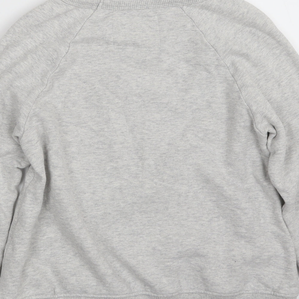 NEXT Girls Grey  Cotton Pullover Sweatshirt Size 10 Years  Pullover - Christmas