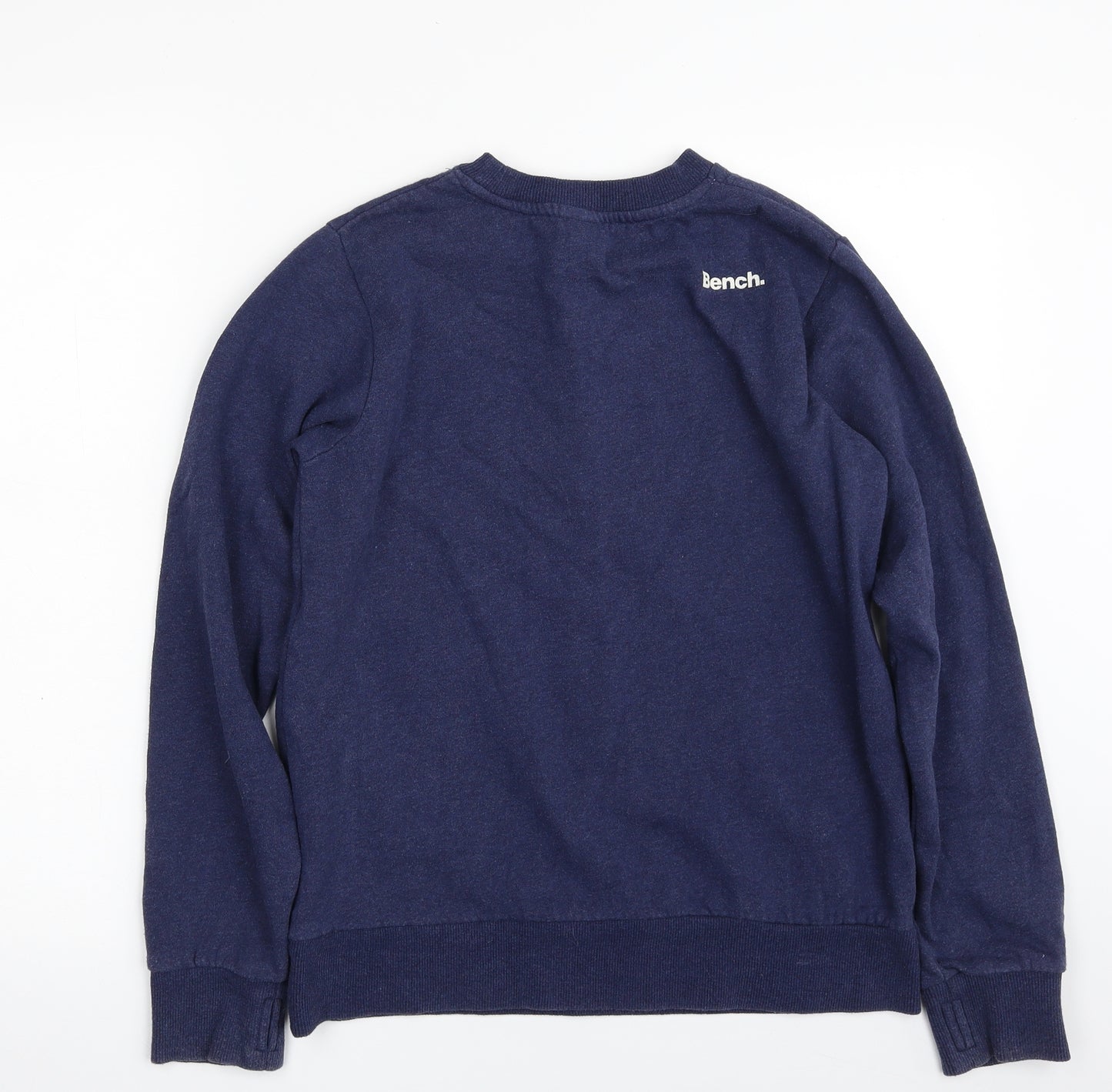 Bench Boys Blue  Cotton Pullover Sweatshirt Size 13-14 Years  Pullover