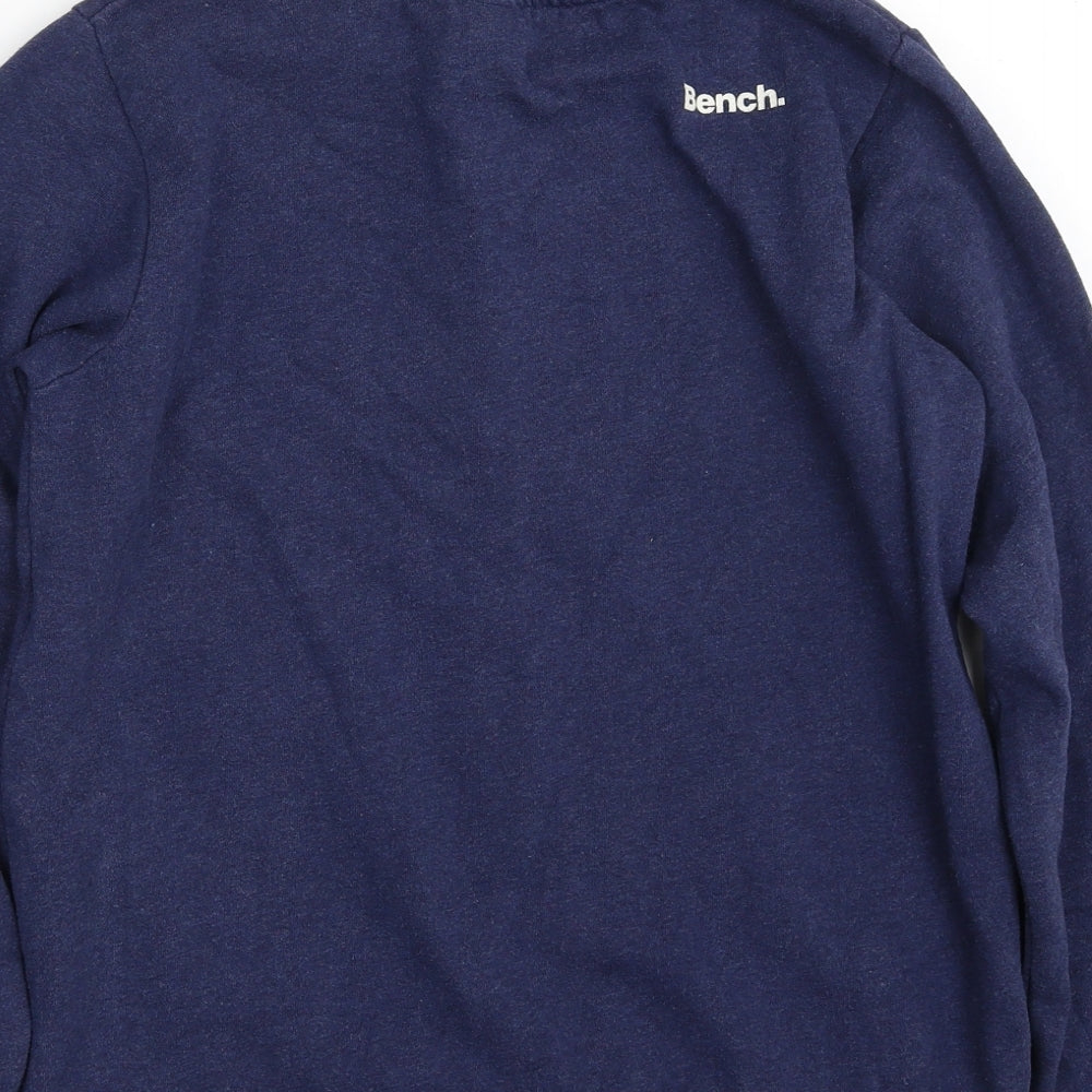 Bench Boys Blue  Cotton Pullover Sweatshirt Size 13-14 Years  Pullover