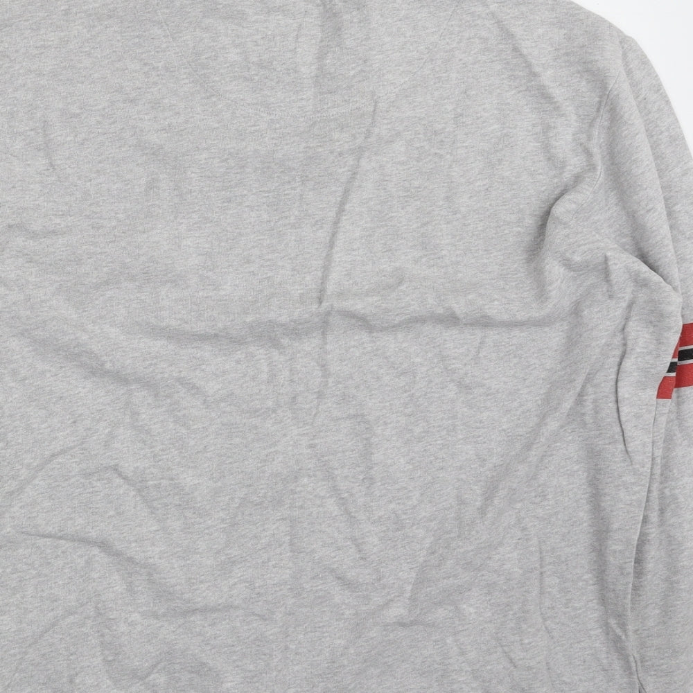 NEXT Mens Grey  Cotton Pullover Sweatshirt Size L   - Mickey