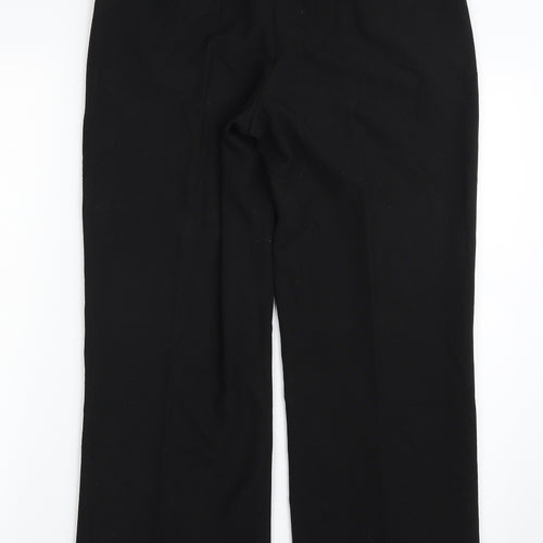 Lakeland Mens Black  Polyester Dress Pants Trousers Size 16 L29 in Regular Zip