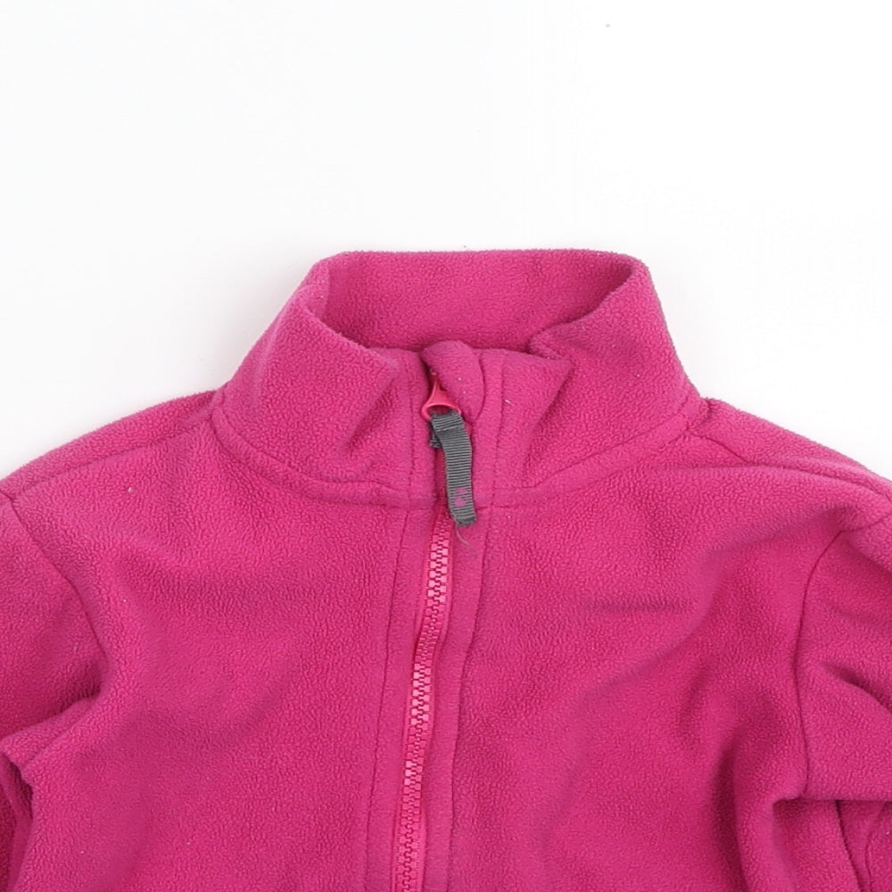 Gelert Girls Pink  100% Polyester Full Zip Sweatshirt Size 4-5 Years  Zip