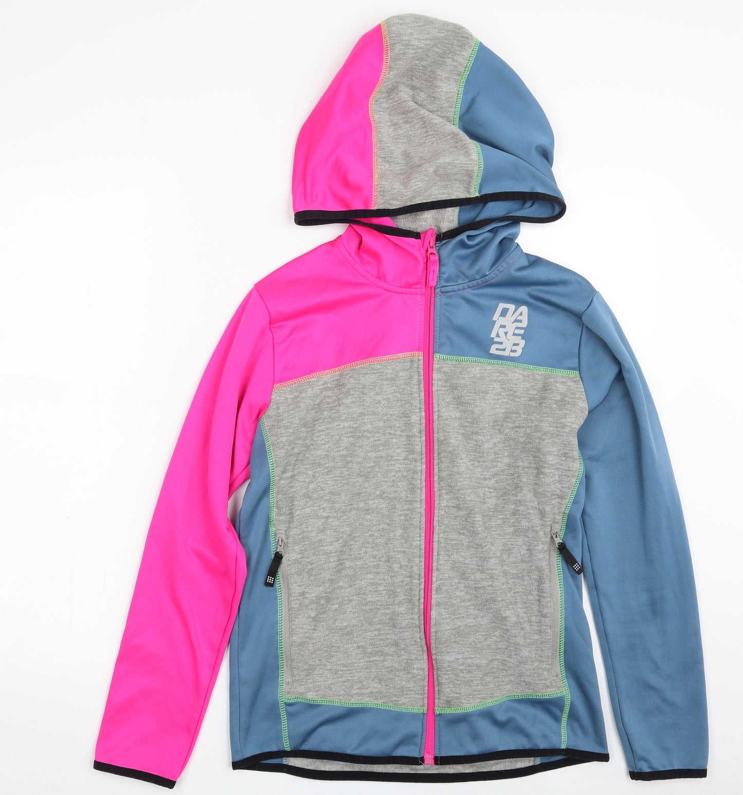 Dare 2B Girls Multicoloured  100% Polyester Pullover Hoodie Size 15-16 Years  Zip