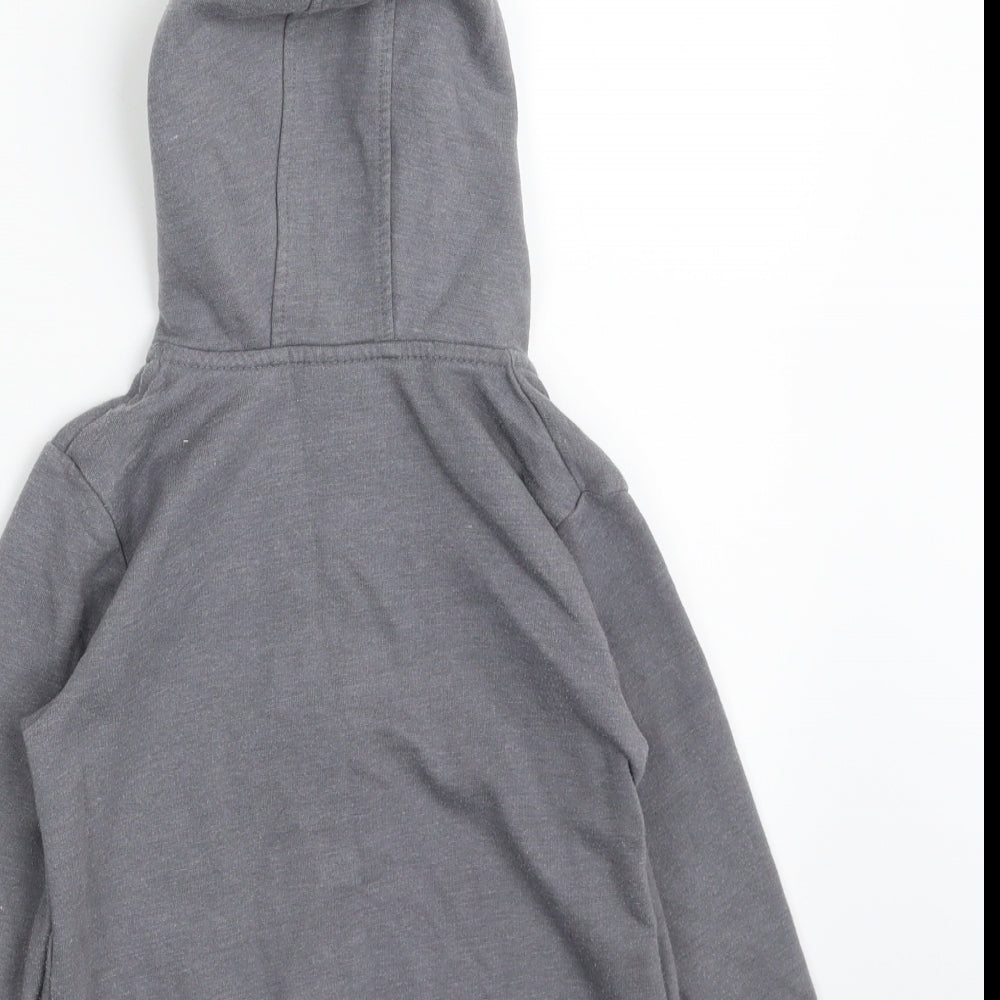 George Boys Grey  Cotton Full Zip Hoodie Size 4-5 Years  Zip - Jake and the Never Land Pirates