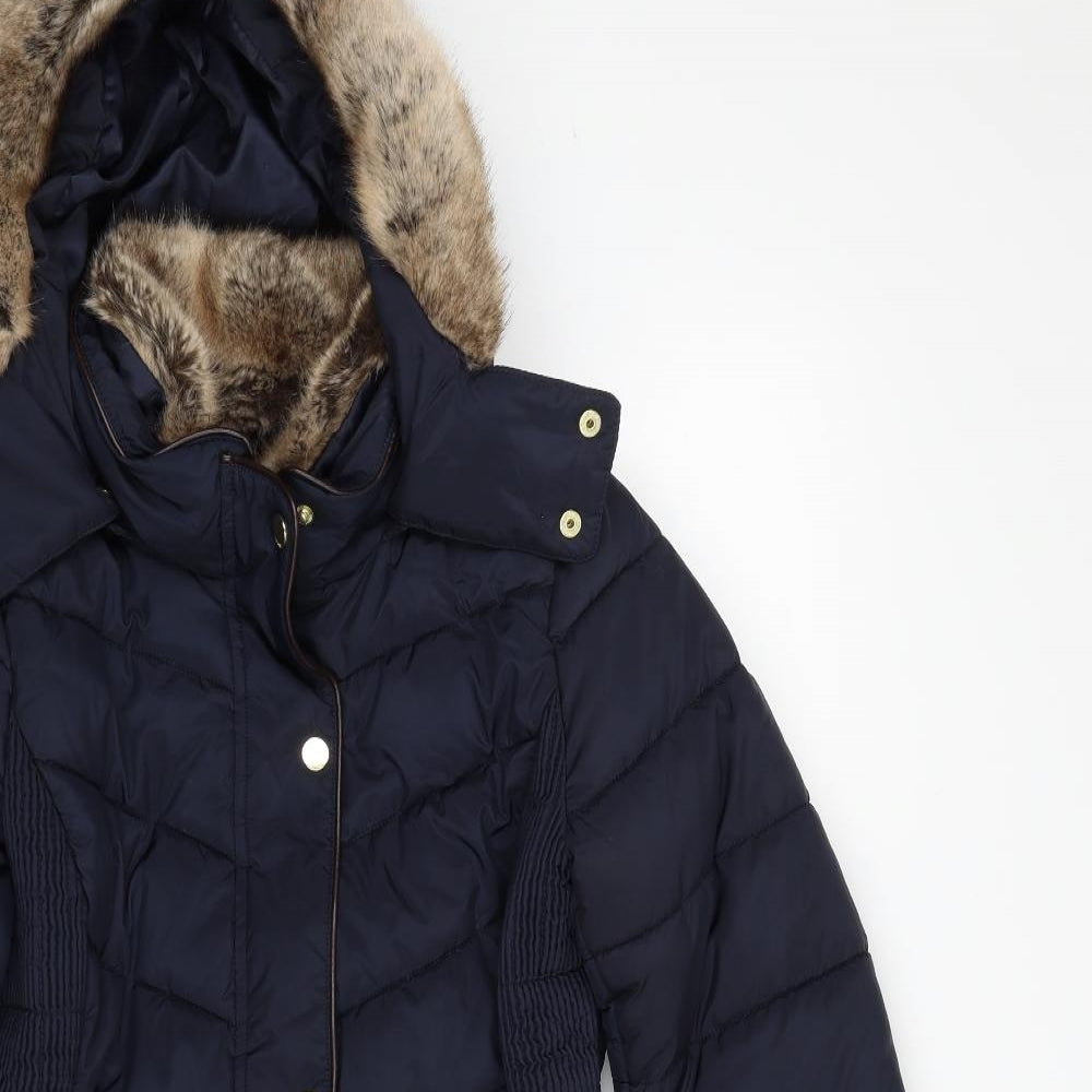 Joules Womens Blue   Quilted Jacket Size 10  Zip