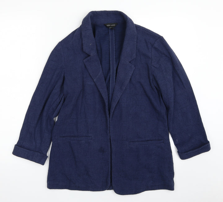 New Look Womens Blue Jacket Blazer Size 8