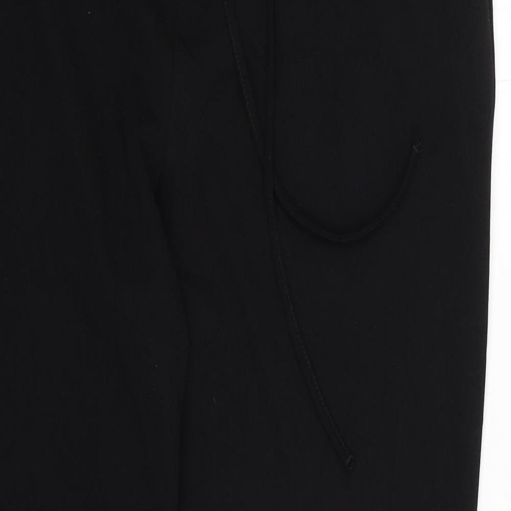 Very Womens Black  100% Polyester Jogger Leggings Size 10 L29 in