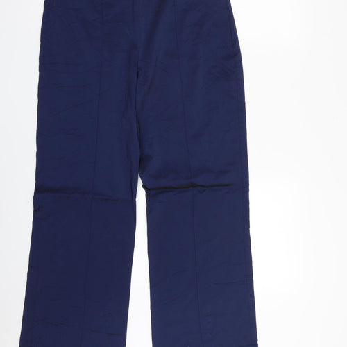 Nicowa Womens Blue  Polyamide Trousers  Size 14 L31 in Regular Zip