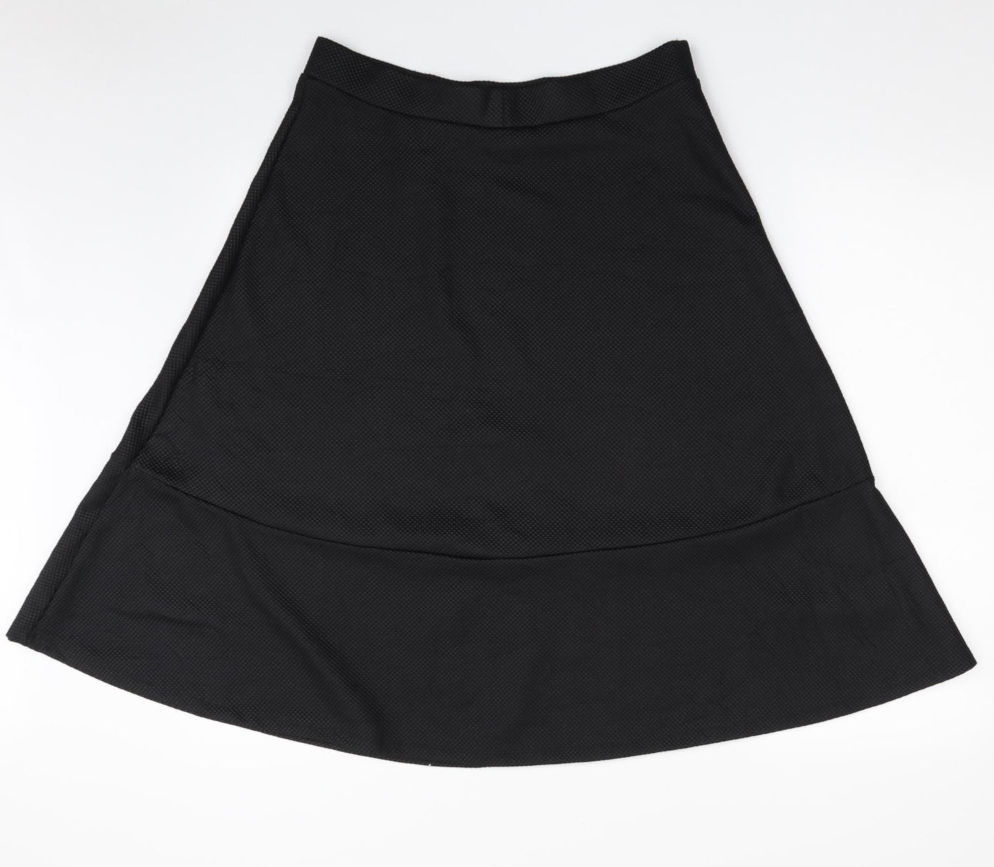 H&M Womens Black  Polyester A-Line Skirt Size M