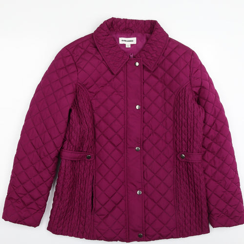 GERARD Womens Purple   Quilted Jacket Size 14  Zip