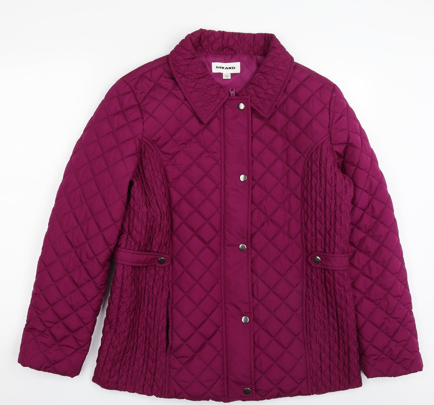 GERARD Womens Purple   Quilted Jacket Size 14  Zip