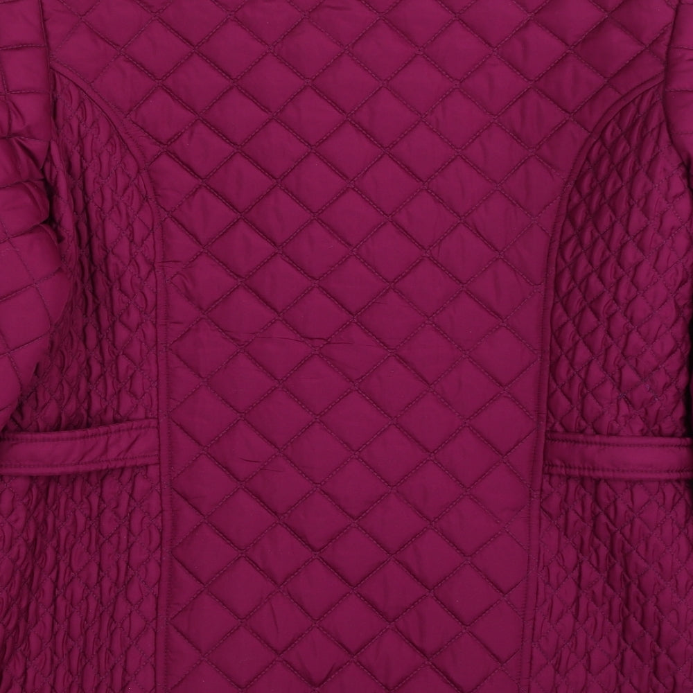 GERARD Womens Purple   Quilted Jacket Size 14  Zip