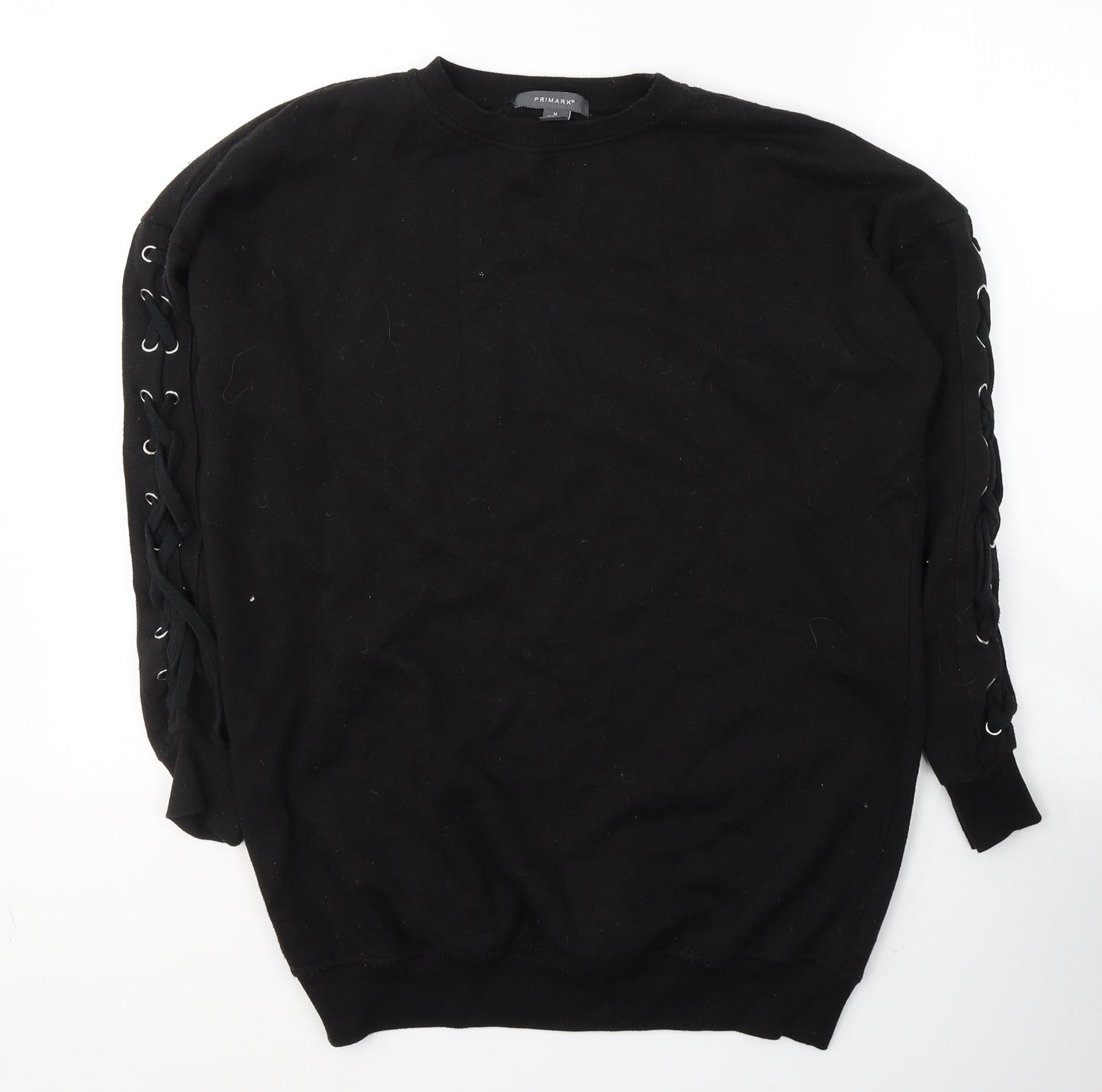 Primark Womens Black  Polyester Pullover Sweatshirt Size 10  Pullover