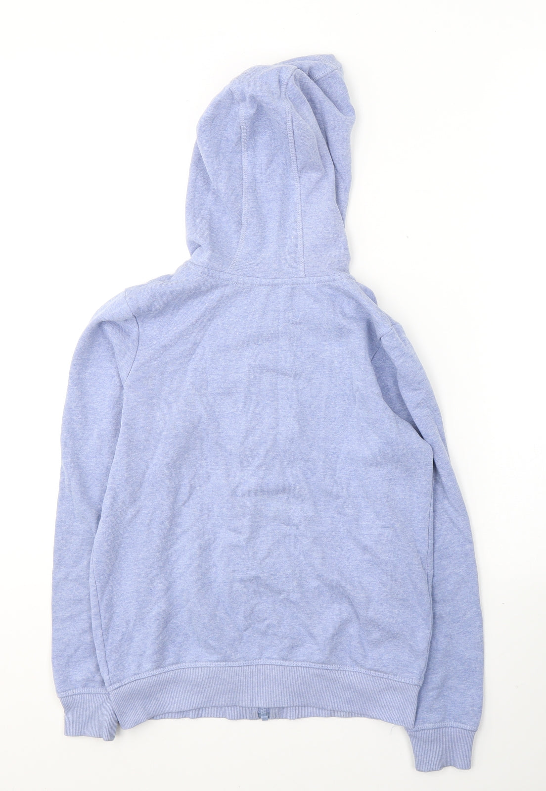 George Girls Blue  Cotton Full Zip Hoodie Size 9-10 Years  Zip