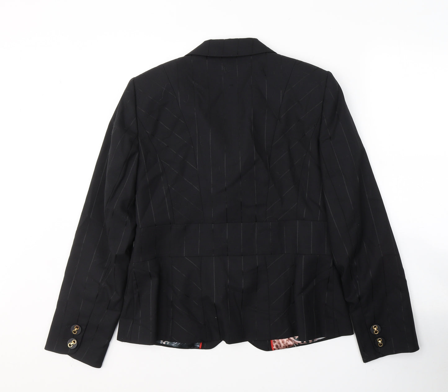 Per Una Womens Black   Jacket Blazer Size 14  Button