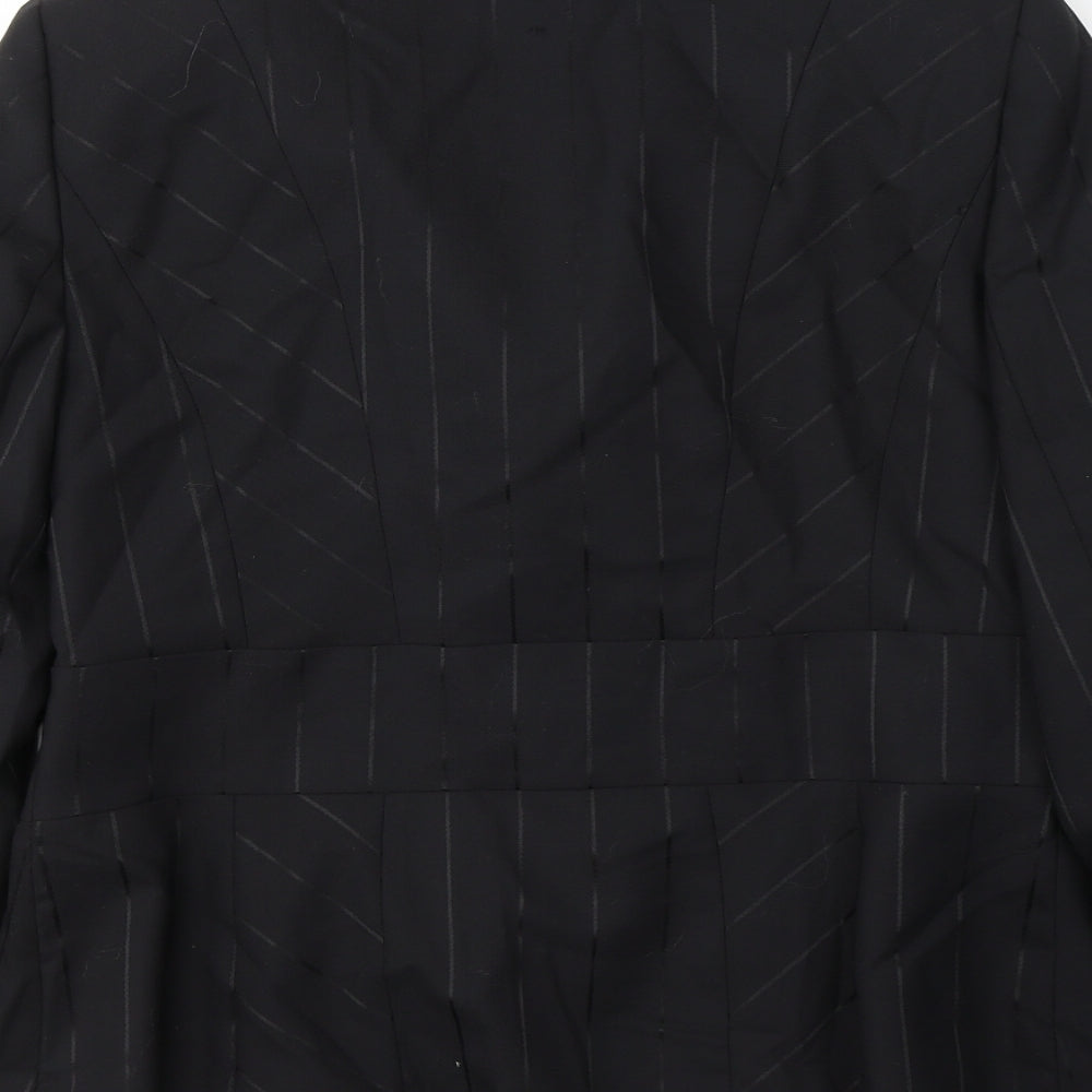 Per Una Womens Black   Jacket Blazer Size 14  Button