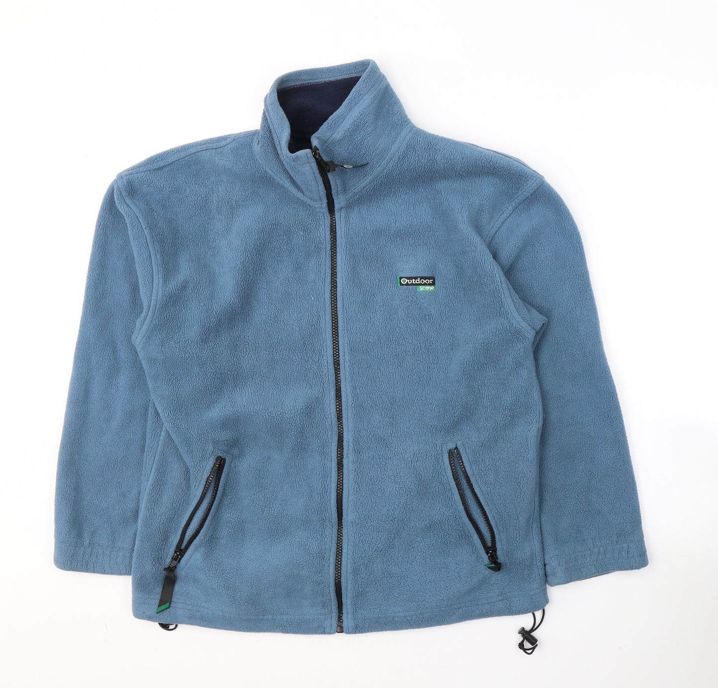 Outdoor Scene Boys Blue  Polyester Full Zip Sweatshirt Size 2XL  Zip