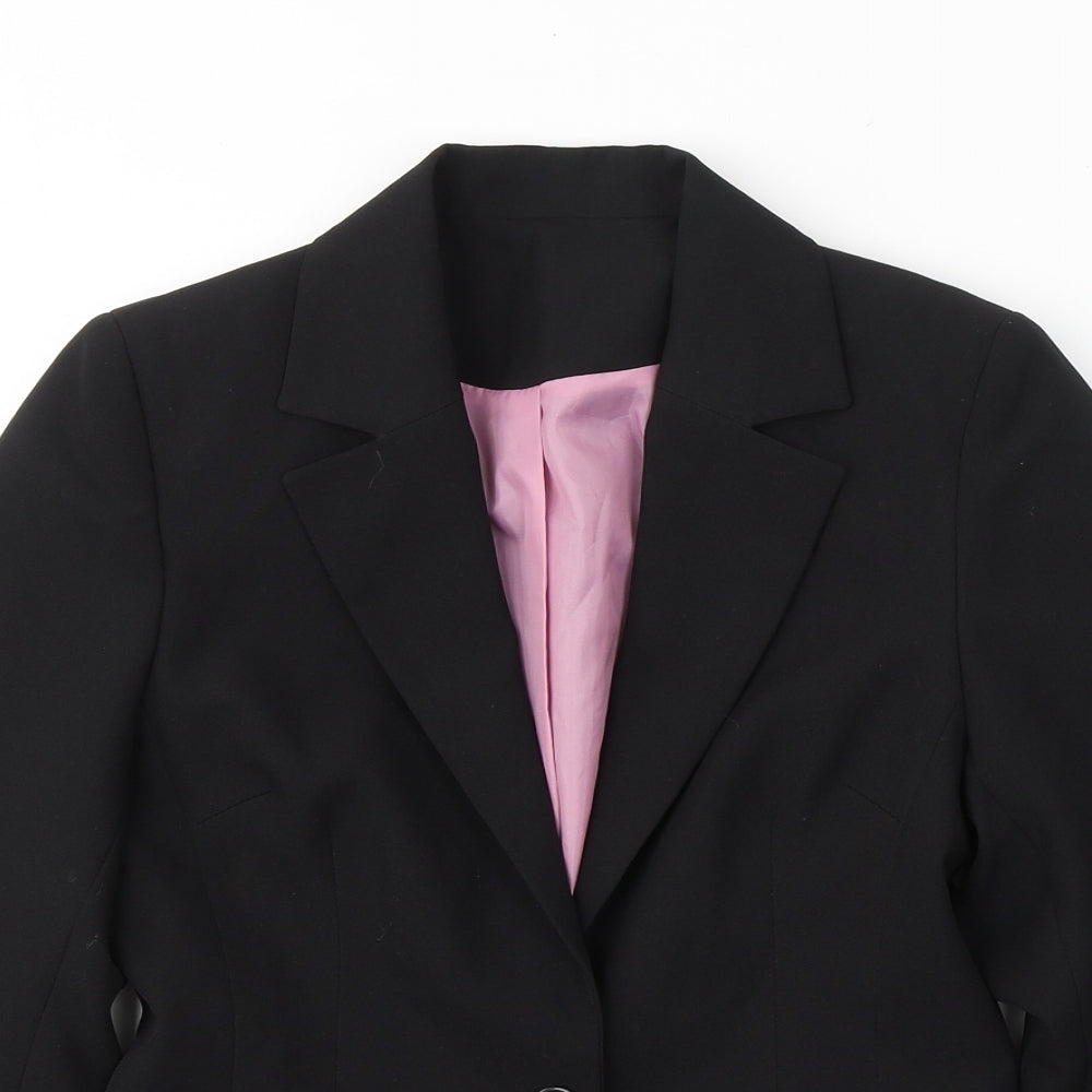 NL Collection Womens Black   Jacket Blazer Size 8  Button