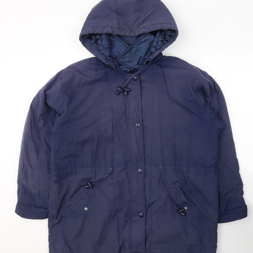 BHS Womens Blue   Trench Coat Coat Size 16  Zip