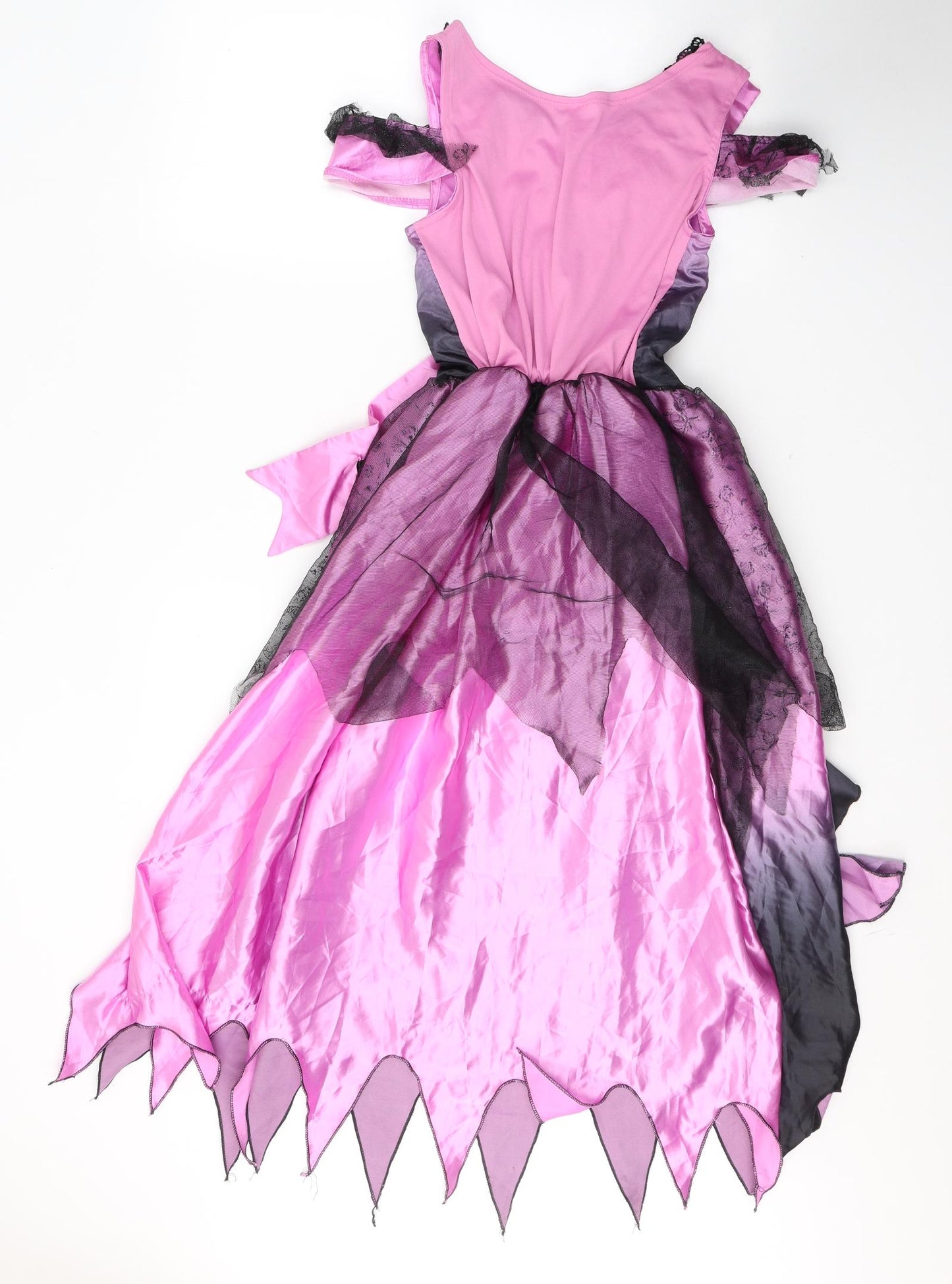 F&F Girls Pink  Polyester Fit & Flare  Size 11-12 Years  Round Neck Pullover - Fancy Dress