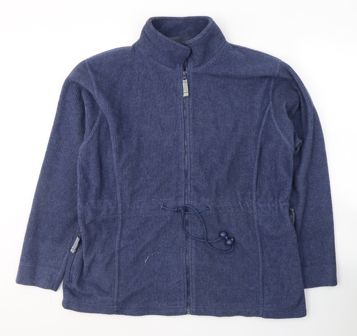 COMPLIMENTS Womens Blue  Polyester Full Zip Hoodie Size 18  Zip