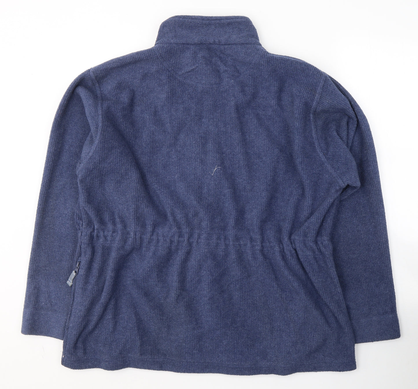 COMPLIMENTS Womens Blue  Polyester Full Zip Hoodie Size 18  Zip