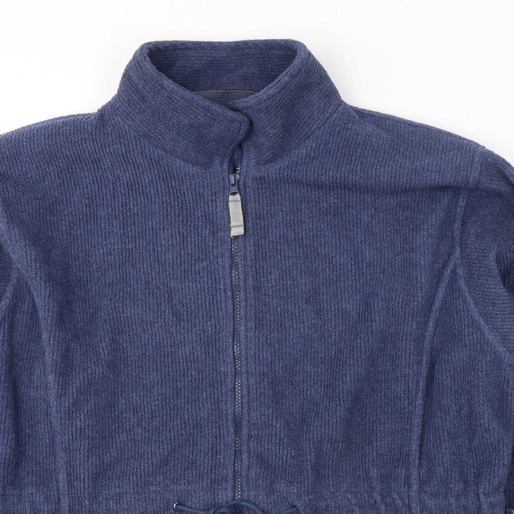 COMPLIMENTS Womens Blue  Polyester Full Zip Hoodie Size 18  Zip
