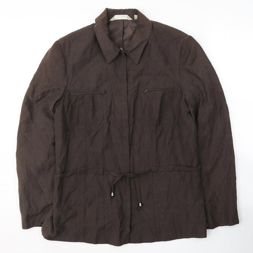 NEXT Womens Brown   Jacket  Size 14  Zip