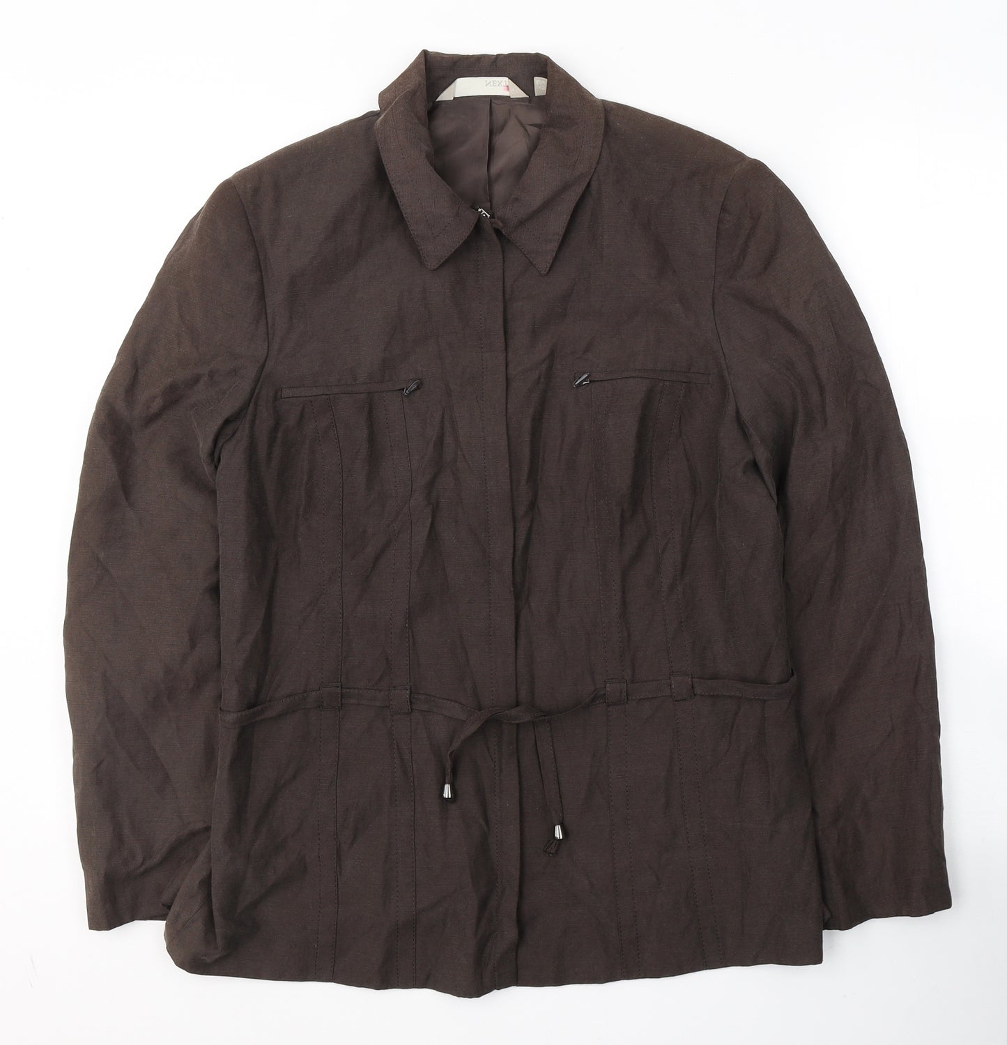 NEXT Womens Brown   Jacket  Size 14  Zip