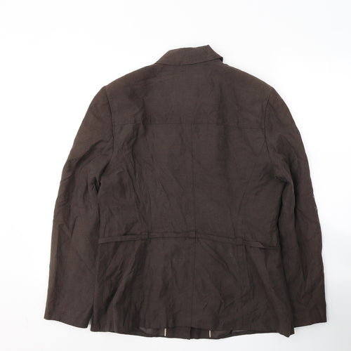NEXT Womens Brown   Jacket  Size 14  Zip