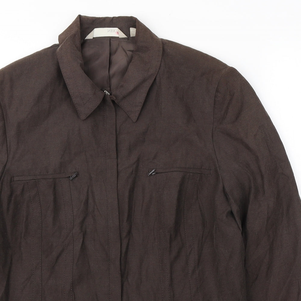 NEXT Womens Brown   Jacket  Size 14  Zip