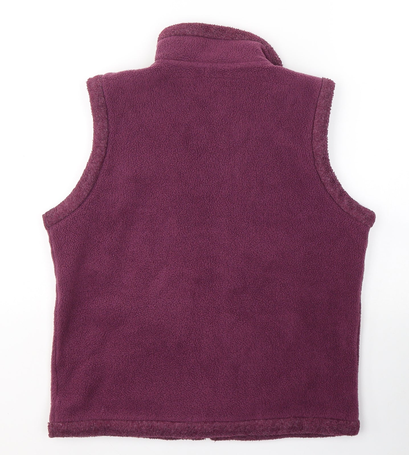 Etan Womens Purple High Neck  Polyester Full Zip Jumper Size 8