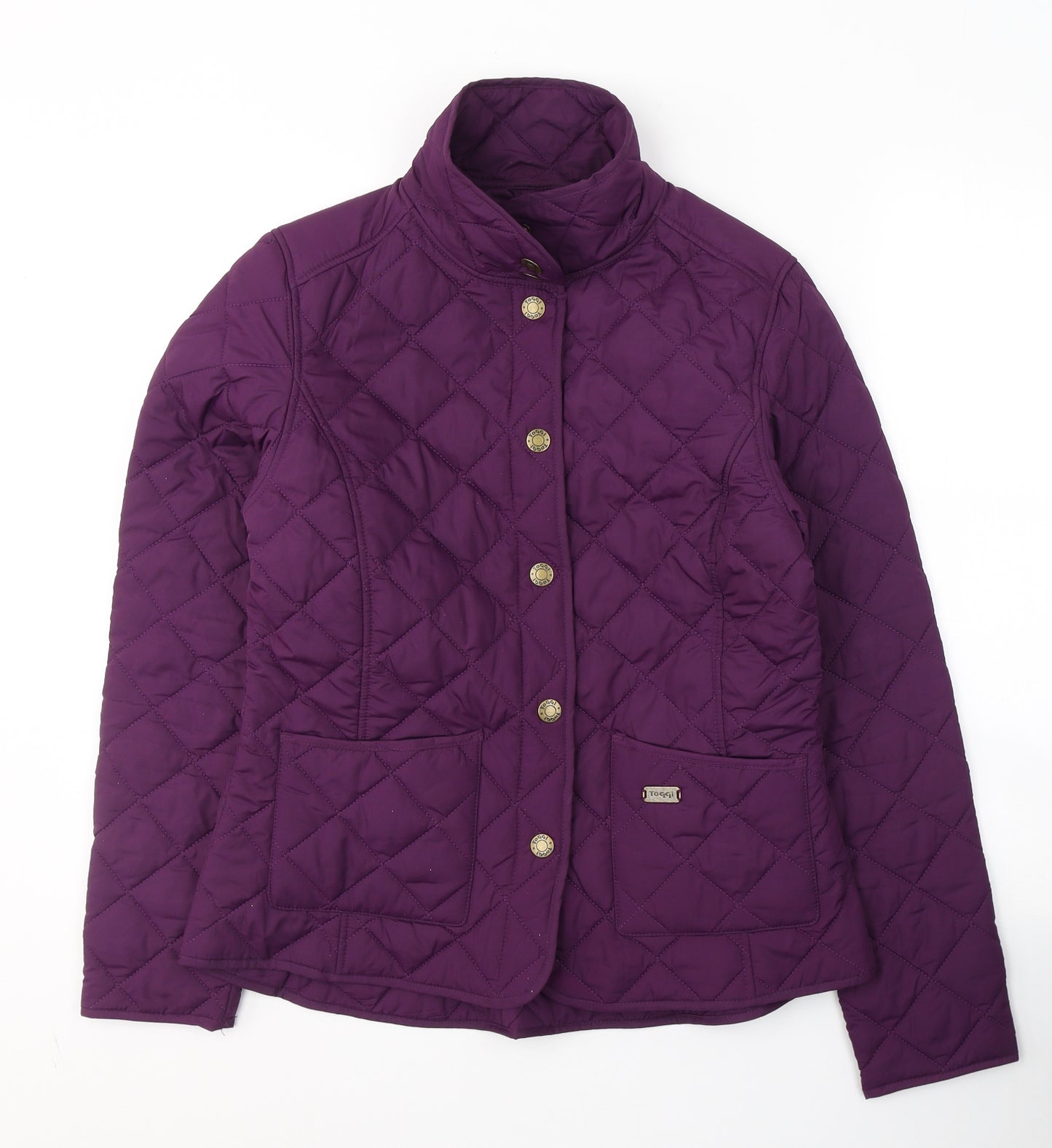 Toggi Womens Purple   Quilted Coat Size 12  Zip