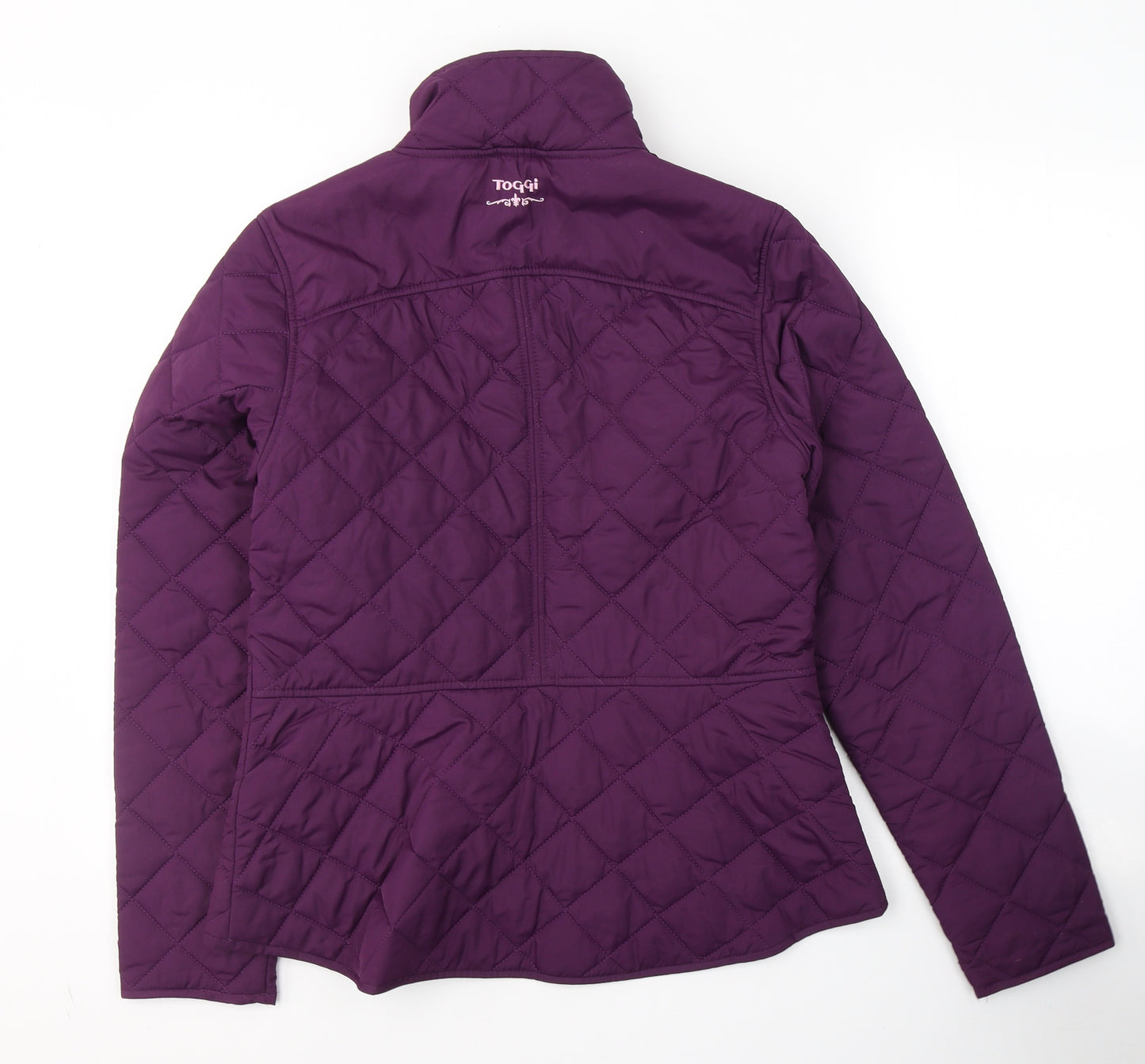 Toggi Womens Purple   Quilted Coat Size 12  Zip