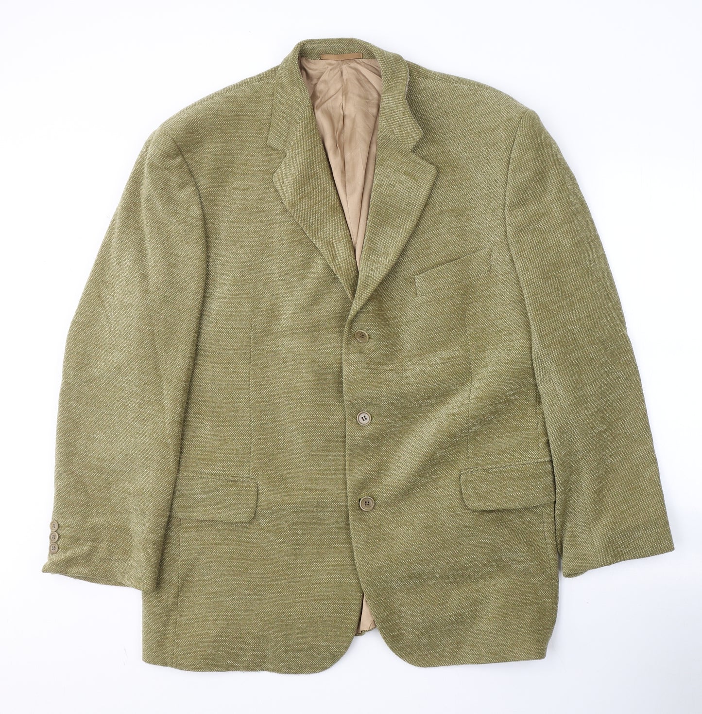 Jaeger Womens Green   Jacket Blazer Size L  Button