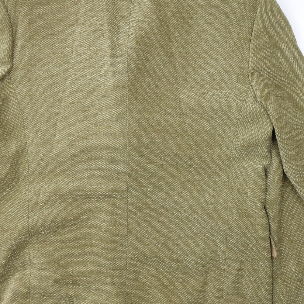 Jaeger Womens Green   Jacket Blazer Size L  Button