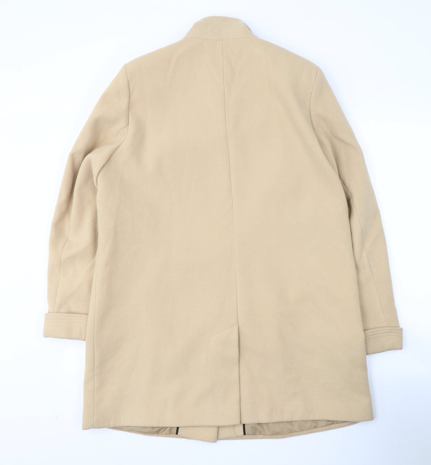 Marks and Spencer Womens Beige   Pea Coat Coat Size 16  Button