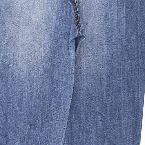 Stradivarius Mens Blue  Cotton Skinny Jeans Size 40 in L29 in Regular Button