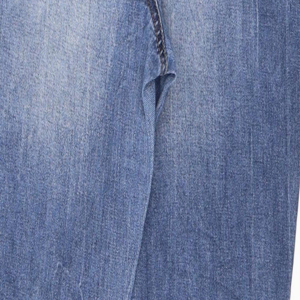 Stradivarius Mens Blue  Cotton Skinny Jeans Size 40 in L29 in Regular Button