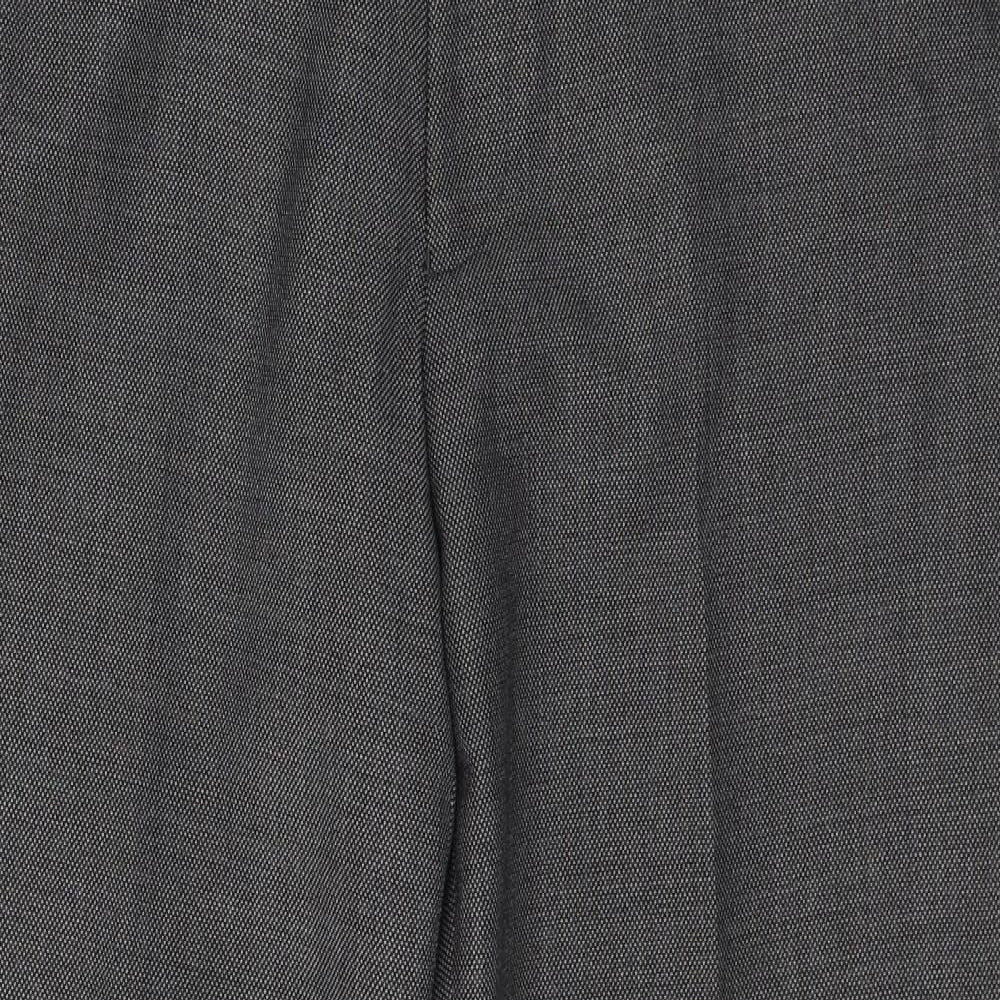 NEXT Mens Grey  Wool Trousers  Size 34 in L29 in Slim Button