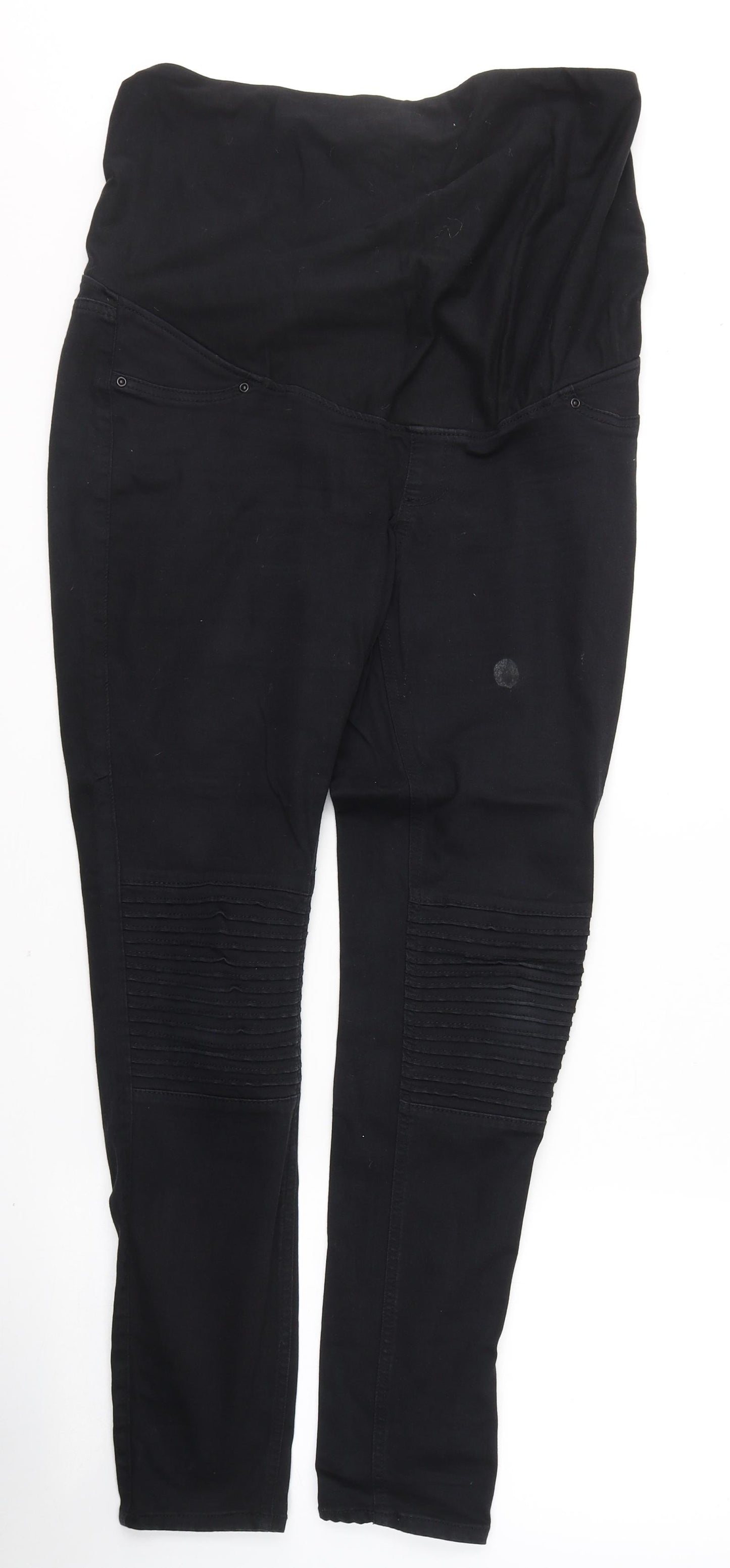 H&M Womens Black  Cotton Jegging Jeans Size L L29 in Regular