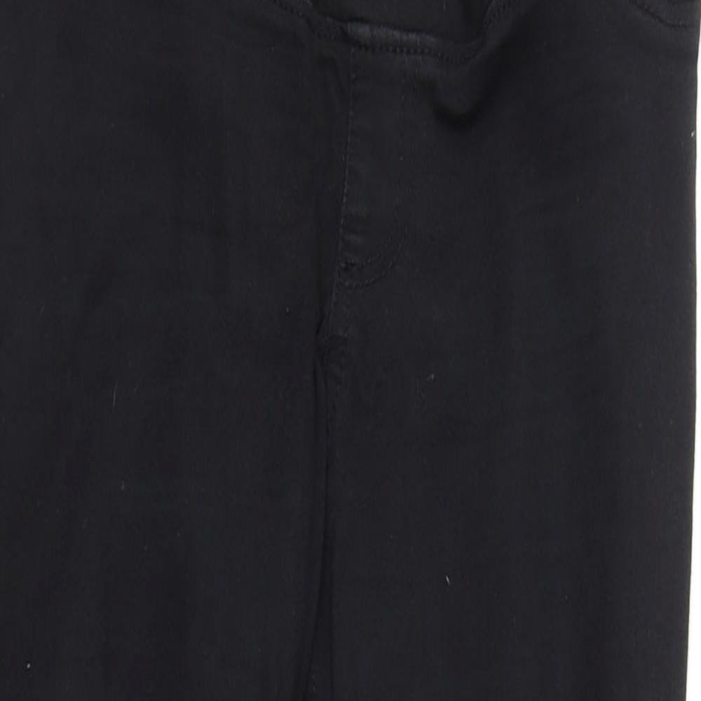 H&M Womens Black  Cotton Jegging Jeans Size L L29 in Regular