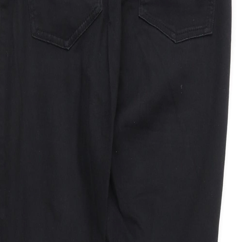 H&M Womens Black  Cotton Jegging Jeans Size L L29 in Regular