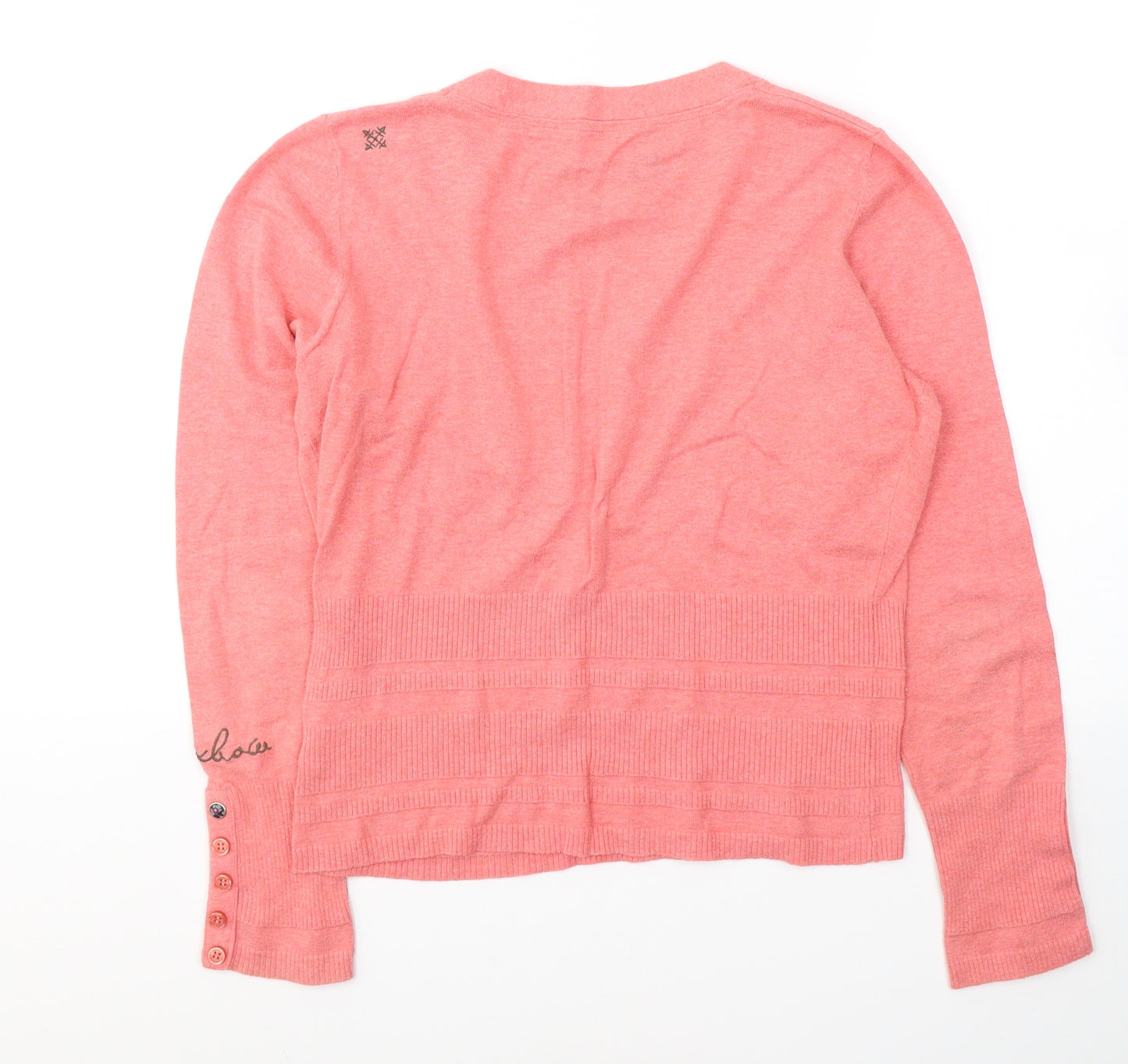 Oxbow Womens Pink  Cotton Jersey Blouse Size 4 V-Neck