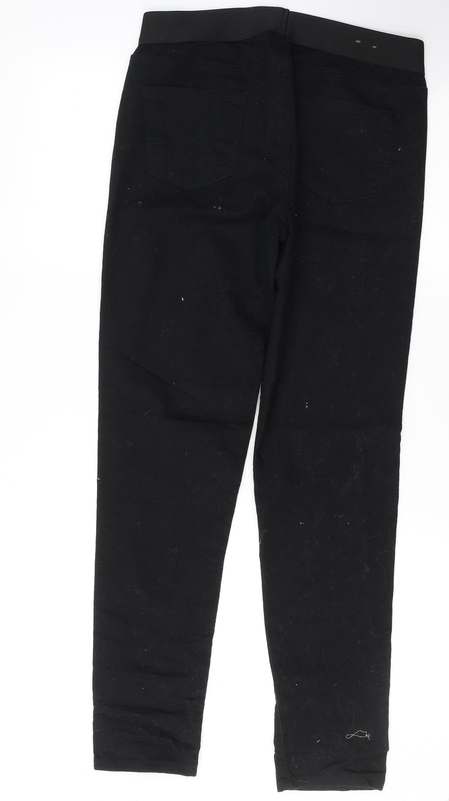 YESYES Womens Black  Polyester Jegging Jeans Size 12 L29 in Regular