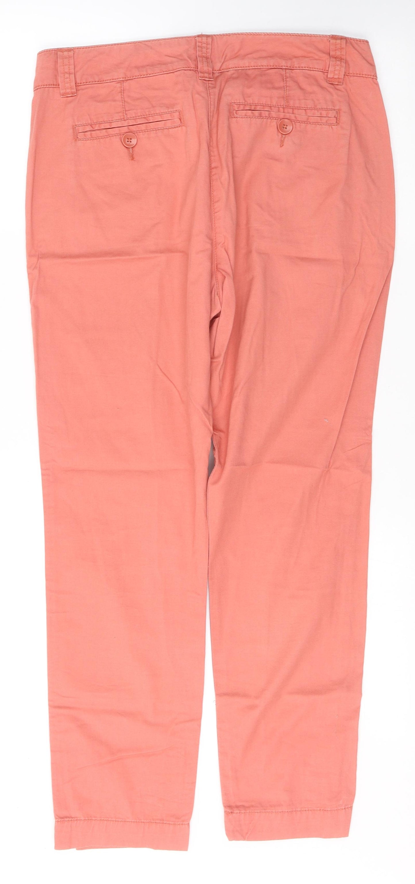 REDOUTE Womens Pink  Cotton Skinny Jeans Size 12 L27.5 in Regular Button